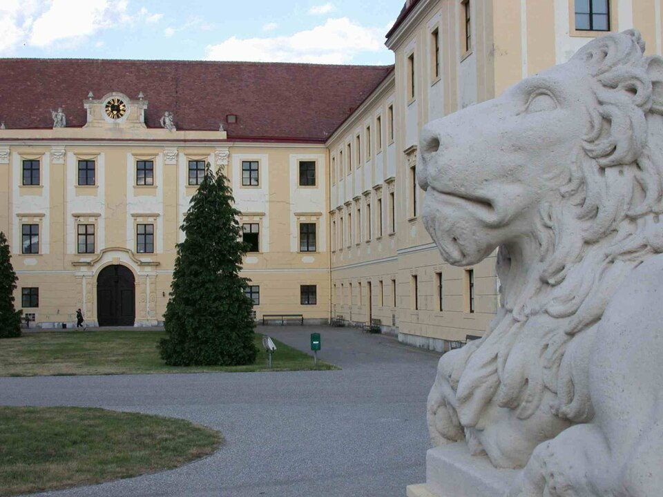 La cour intérieure du château de Schloss Hof, en Basse-Autriche, où Le Cinesi fut créé en 1754